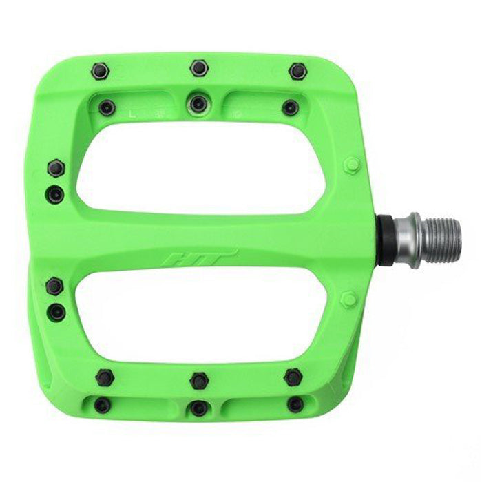 HT Components PA03A Nano P Platform Pedals, Green