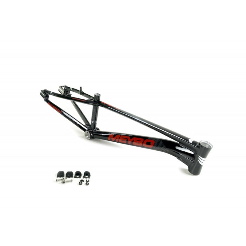 Meybo Holeshot BMX Race Frame-Black/Red/White at J&R Bicycles