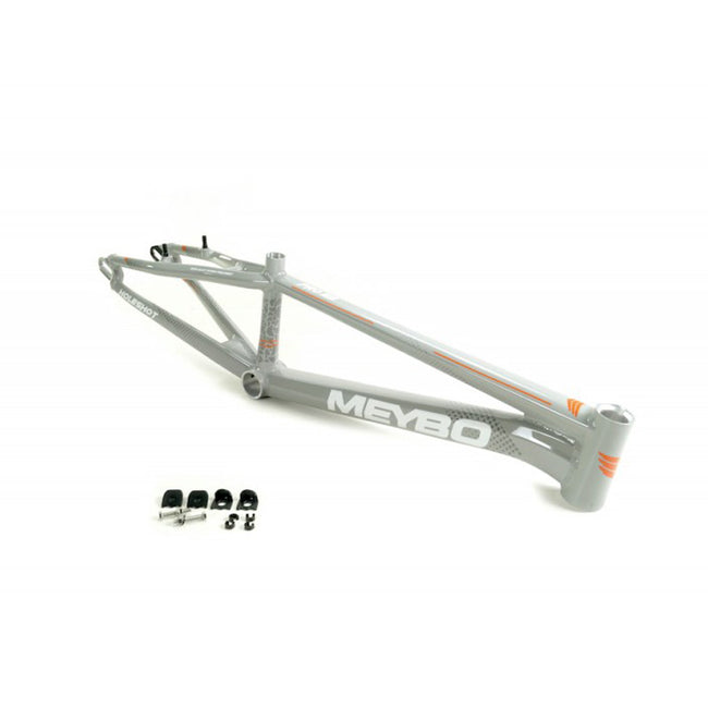 Meybo Holeshot Alloy BMX Race Frame-Grey/White/Orange - 4