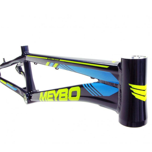 Meybo Holeshot Alloy BMX Race Frame-Navy/Lime - 2