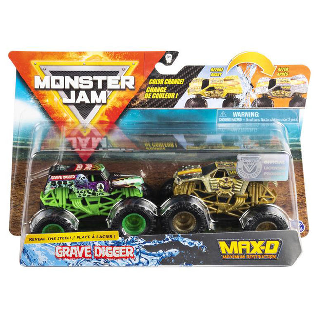 Monster Jam Color-Changing Die-Cast Monster Trucks 2-Pack - 4