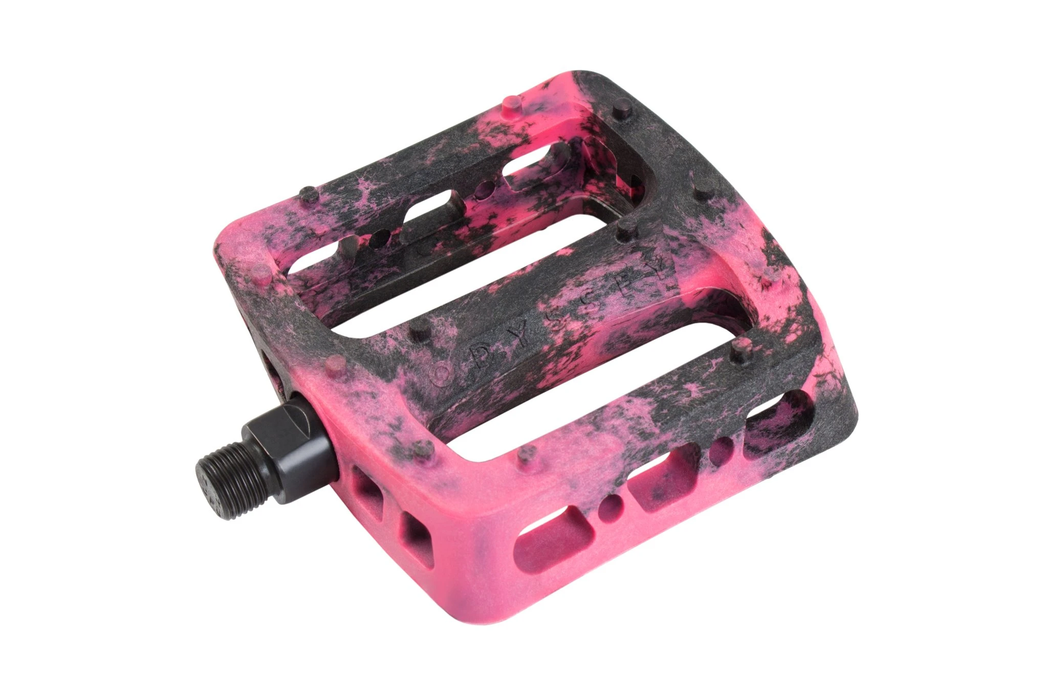 Odyssey Twisted Pro PC Pedals Ltd Ed Black Pink Swirl J R Bicycles Inc