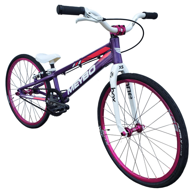 Pro Built Custom Mini BMX Race Bike-Purple/White/Pink - 1