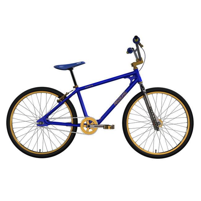 Race Inc. RA26-B Bottema Retro 26&quot; BMX Freestyle Bike-Blue/Gold - 1