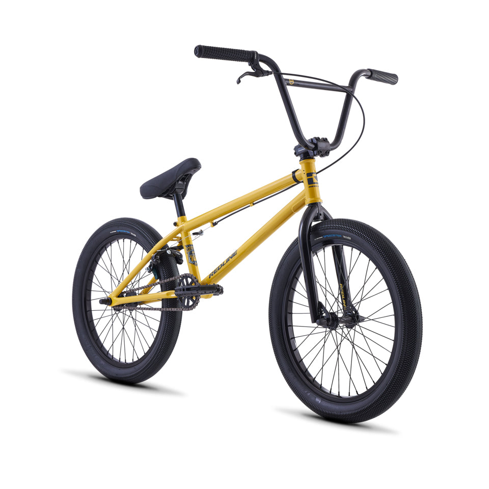 Redline Asset 20.75 inch TT BMX Freestyle Bike Mustard J R Bicycles J R Bicycles Inc