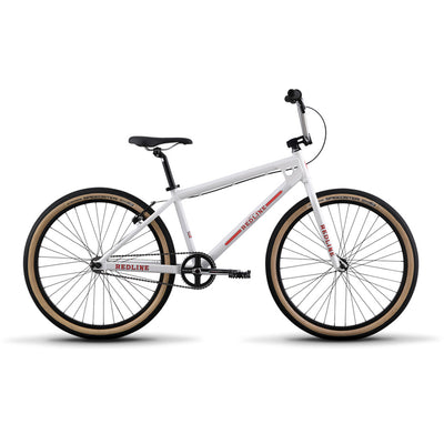 Redline SQB-26 26" BMX Freestyle Bike-Pearl White