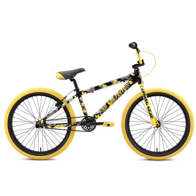 SE So Cal Flyer 24&quot; BMX Freestyle Bike-Yellow Camo - 1