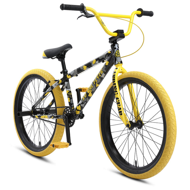 SE So Cal Flyer 24&quot; BMX Freestyle Bike-Yellow Camo - 2