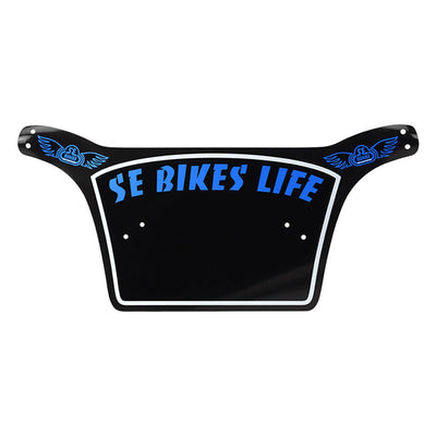 SE Bikes Life Number Plate-Black/Blue