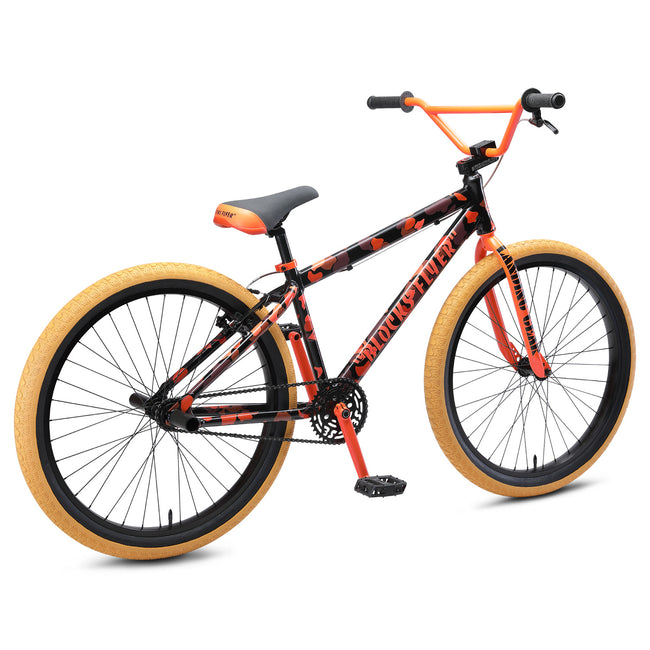 SE Blocks Flyer 26-inch BMX Freestyle Bike-Orange Camo