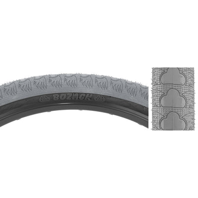 SE Bikes Bozack BMX Tire-Wire-Gray/Black-29x2.40"