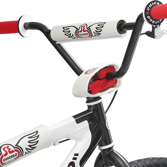 SE Bikes Chicago Big Ripper 29&quot; BMX Freestyle Bike-Red-White - 6