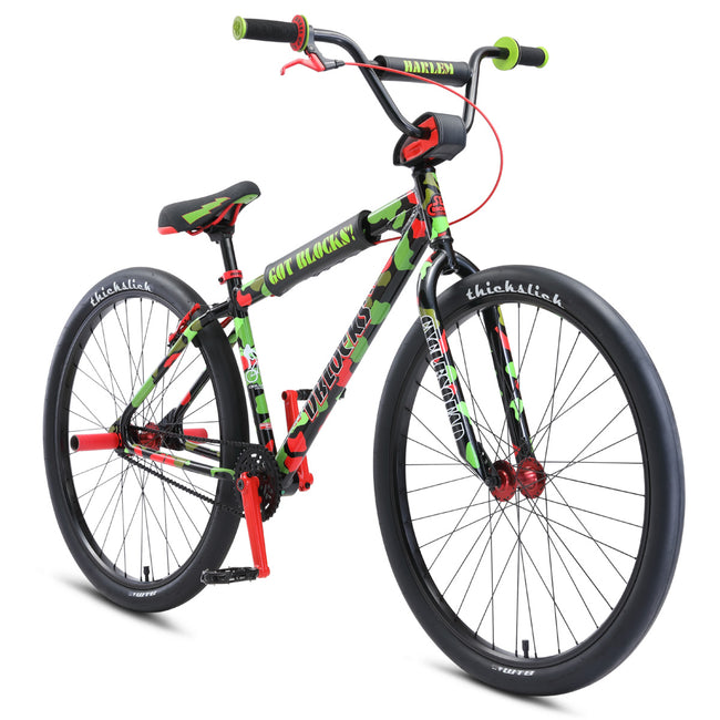 SE Bikes DBlocks Big Ripper 29&quot; BMX Freestyle Bike-Green/Red Camo - 2
