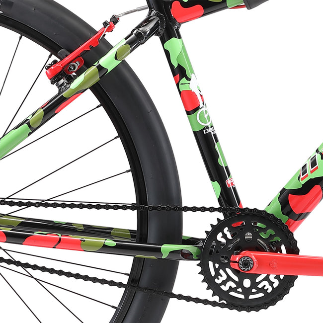 SE Bikes DBlocks Big Ripper 29&quot; BMX Freestyle Bike-Green/Red Camo - 6