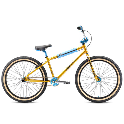 SE Bikes OM Flyer 26" BMX Freestyle Bike-Solid Gold