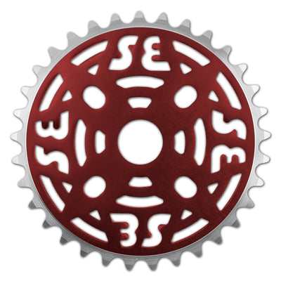 SE Bikes One Piece Alloy Sprocket-Ano Red