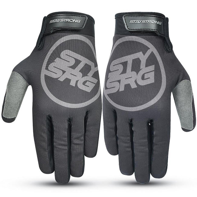 Stay Strong Staple 3 BMX Race Gloves-Black - 1