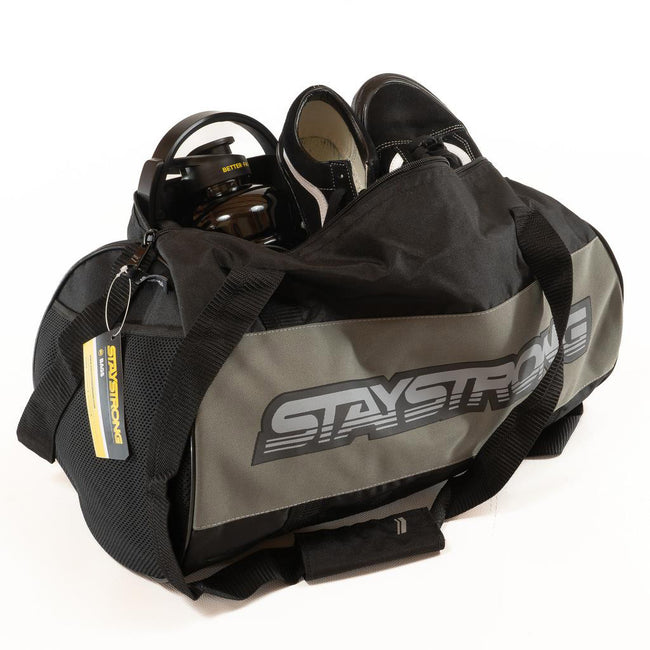 Stay Strong Word Duffle Bag-Black - 2