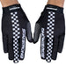 Stay Strong Checker BMX Race Gloves-Black - 1