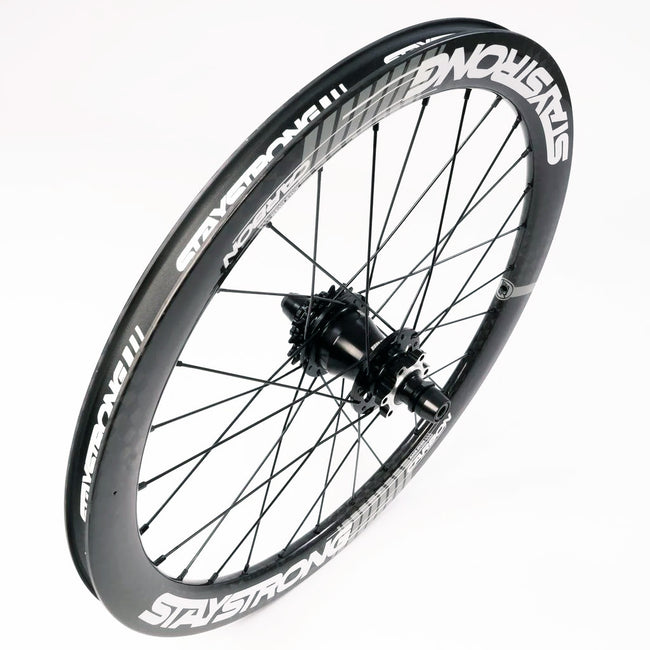 Stay Strong DVSN V3 Carbon Disc Mini BMX Race Wheelset-20x1 1/8&quot; - 6