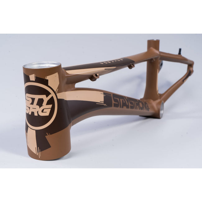 Stay Strong For Life V3 BMX Race Frame-Coffee - 2