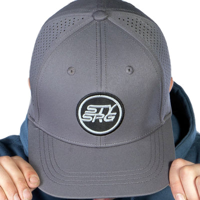 Stay Strong Icon Perf Snapback Hat-Grey