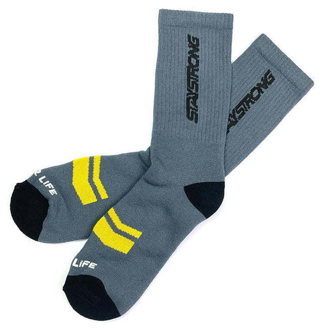 Stay Strong Word Socks-Grey - 1