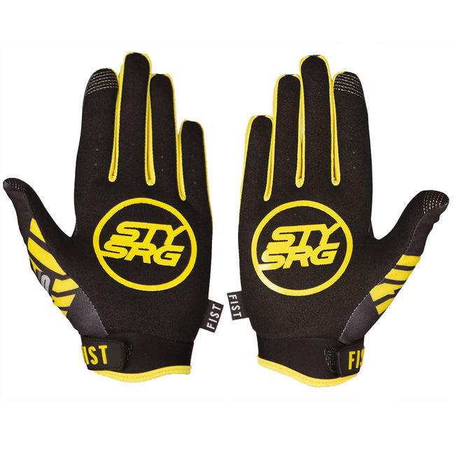Stay Strong x Fist Chevron BMX Race Gloves-Black - 2