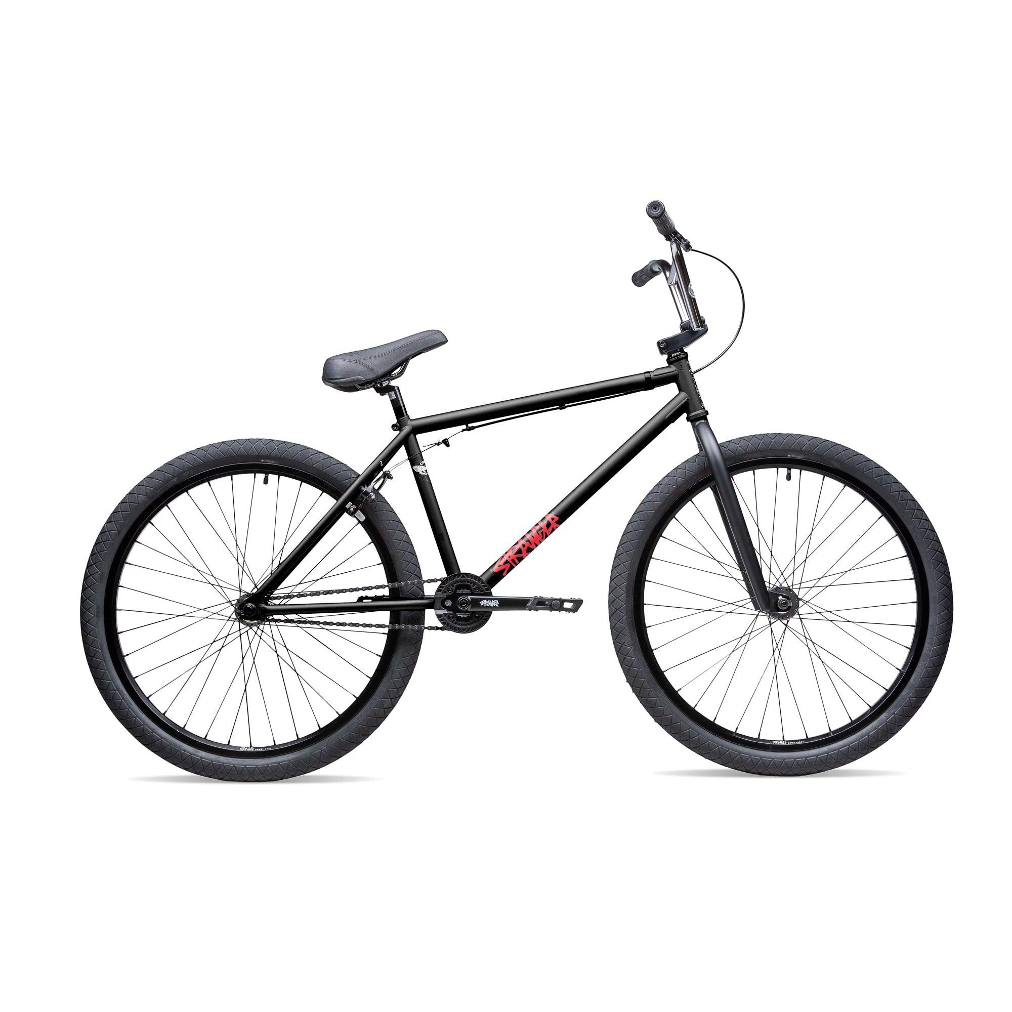 Stranger Creeper 26-inch BMX Freestyle Bike-Matte Black-Chrome