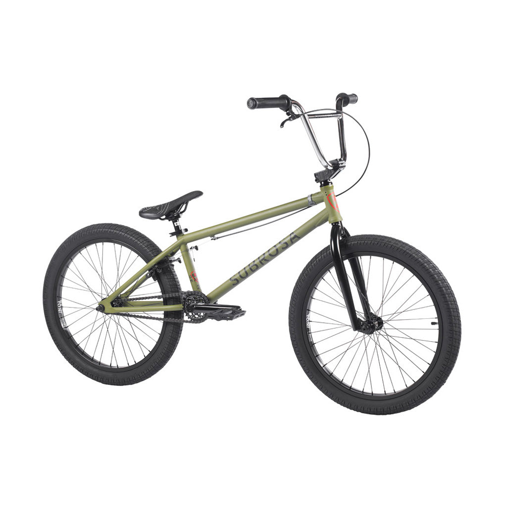 Subrosa 2022 Malum 22-inch BMX Freestyle Bike-Army Green Subrosa 2022 Malum 22-inch BMX Freestyle Bike-Army Green