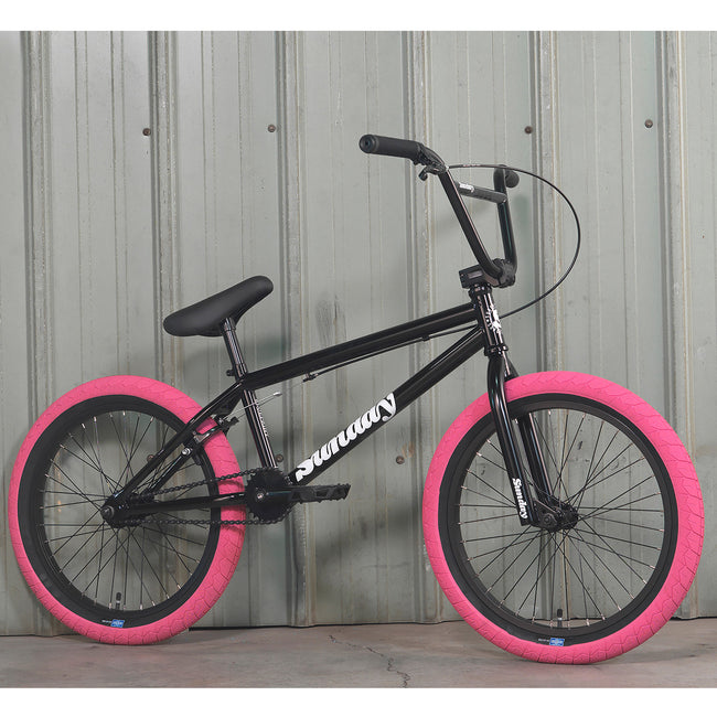 Sunday Blueprint 20&quot;TT BMX Freestyle Bike-Gloss Black/Pink - 1