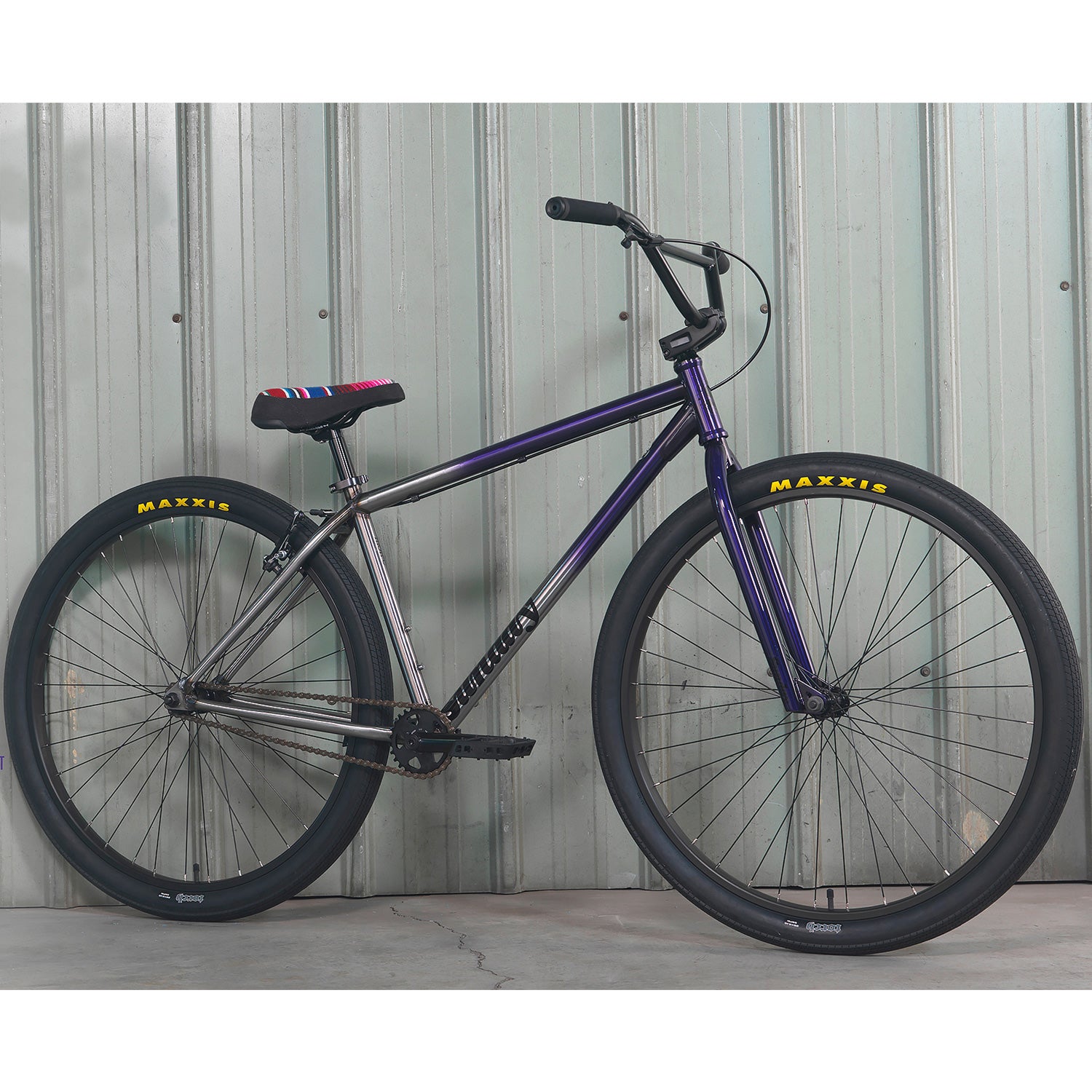 Sunday High C 29in BMX Bike Gloss Translucent Purple Raw Fade