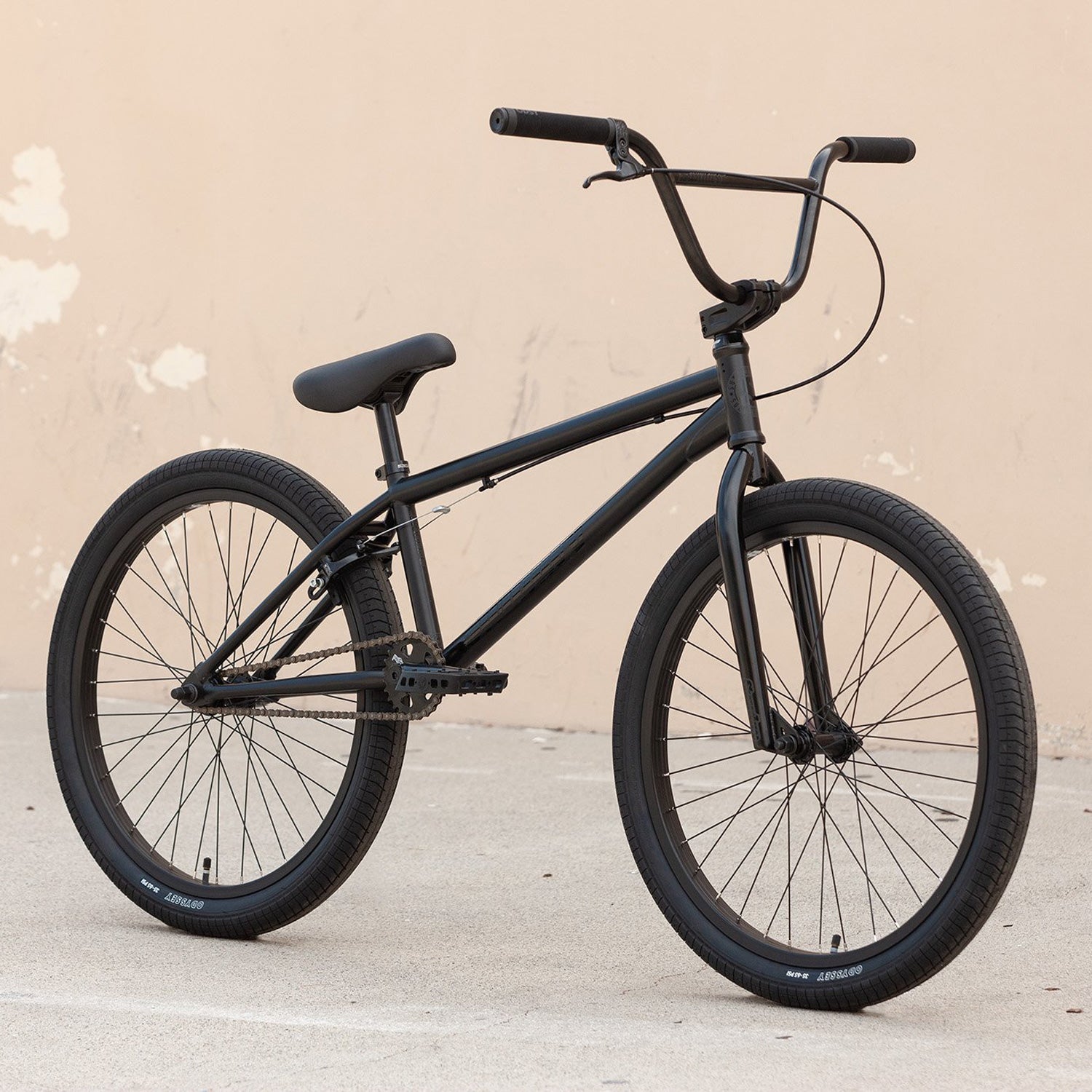 Sunday Model C 24 inch BMX Freestyle Bike Matte Black J R Bicycles Inc