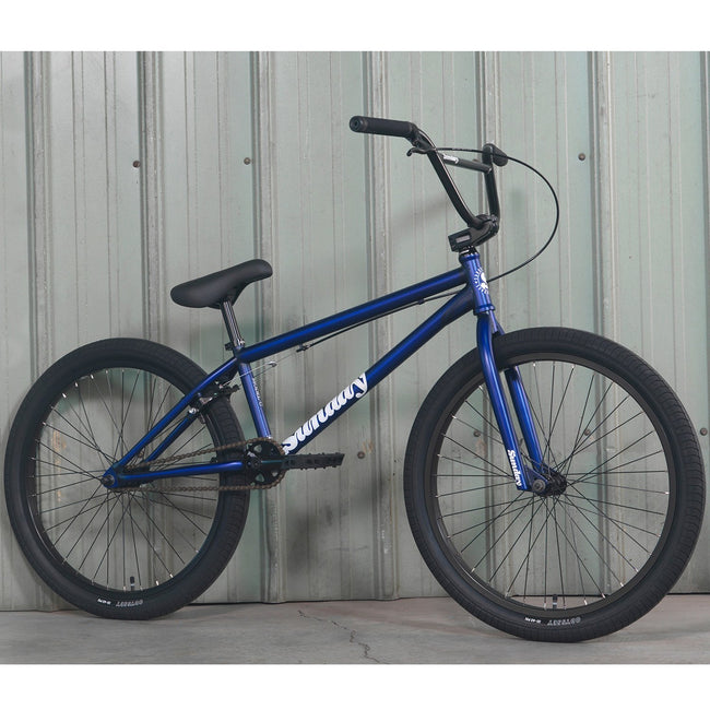 Sunday Model C 24&quot; BMX Freestyle Bike-Matte Translucent Blue - 1
