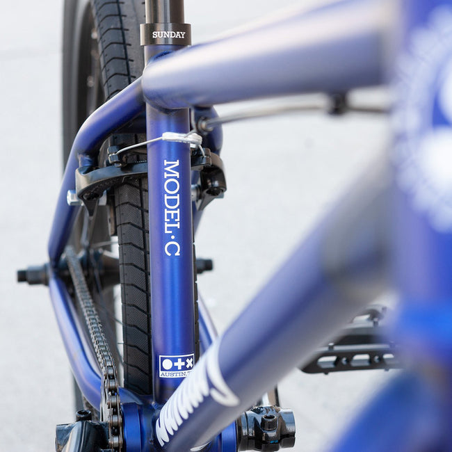Sunday Model C 24&quot; BMX Freestyle Bike-Matte Translucent Blue - 8