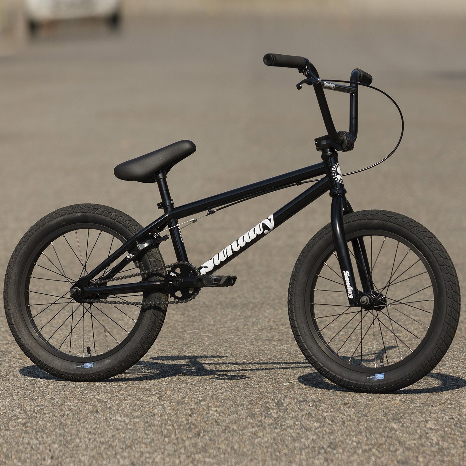 Sunday Primer 18in BMX Freestyle Bike-Gloss Black at J&R Bicycles