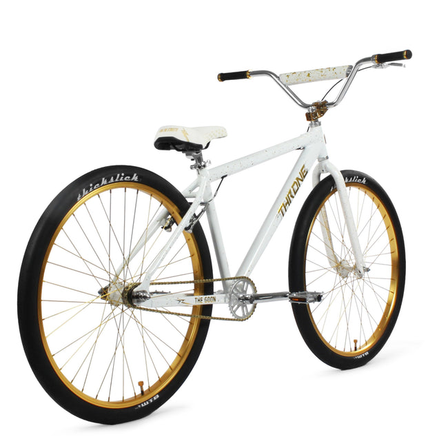 Throne Cycles The Goon 29&quot; BMX Freestyle Bike-White Bling - 3