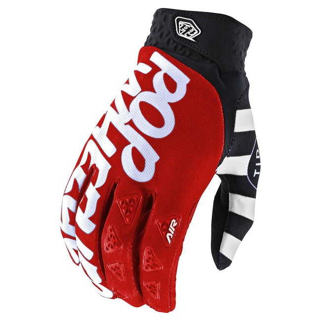 Troy Lee Designs Air BMX Race Gloves-Pop Wheelies-Red - 1