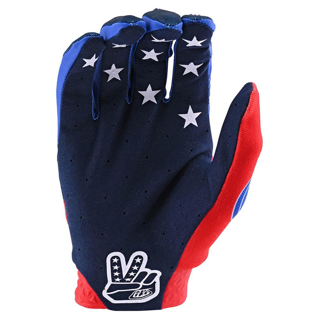 Troy Lee Air BMX Race Gloves-Stars &amp; Stripes-Red/Blue - 2