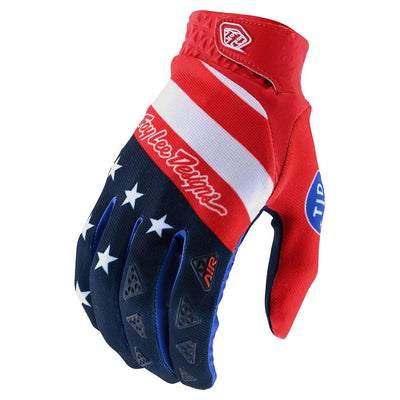 Troy Lee Air BMX Race Gloves-Stars & Stripes-Red/Blue