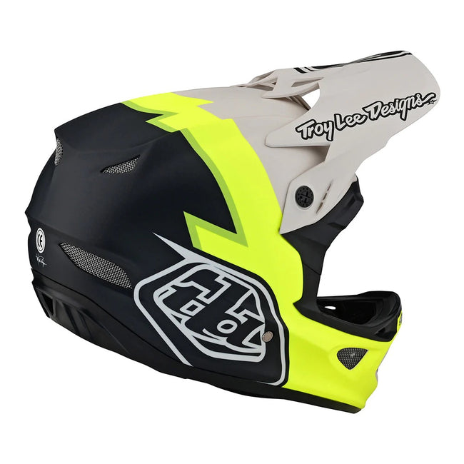 Troy Lee Designs D3 Fiberlite BMX Race Helmet-Volt Flo Yellow - 5
