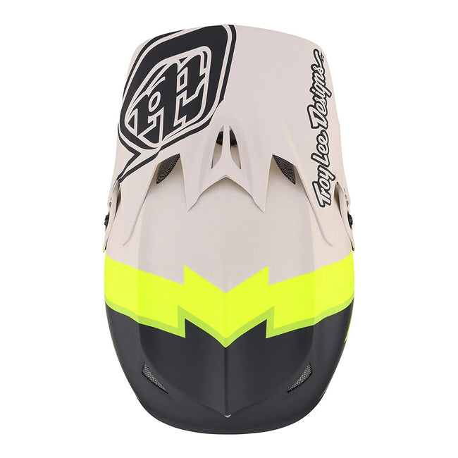 Troy Lee Designs D3 Fiberlite BMX Race Helmet-Volt Flo Yellow - 8