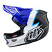 Troy Lee Designs D3 Fiberlite BMX Race Helmet-Volt Blue - 2