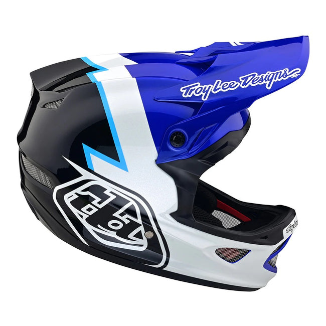 Troy Lee Designs D3 Fiberlite BMX Race Helmet-Volt Blue - 6