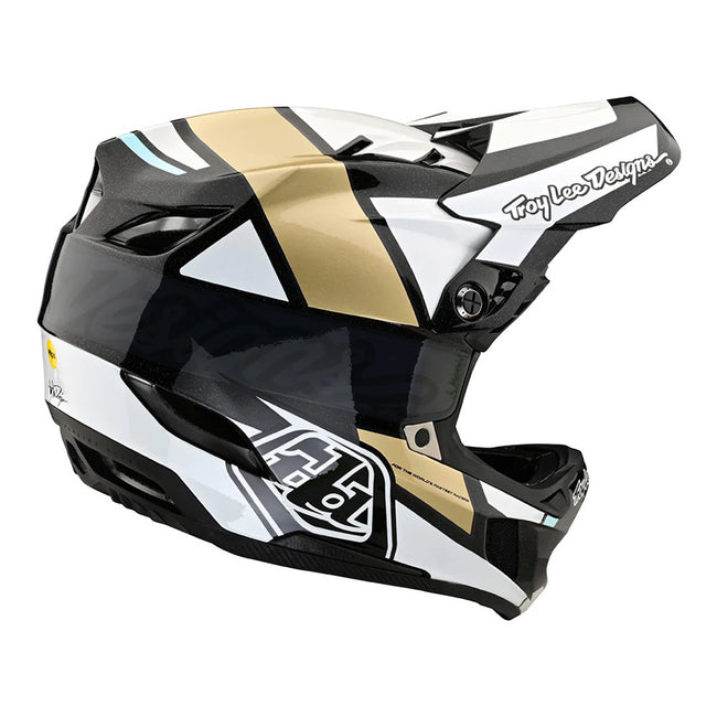 Troy Lee D4 Carbon BMX Race Helmet-Team Gold - 5