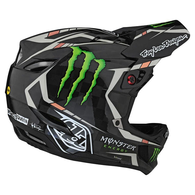 Troy Lee Designs D4 Carbon MIPS Monster BMX Race Helmet-Black - 3
