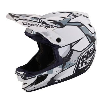 Troy Lee Designs D4 Composite BMX Race Helmet-Matrix Camo White