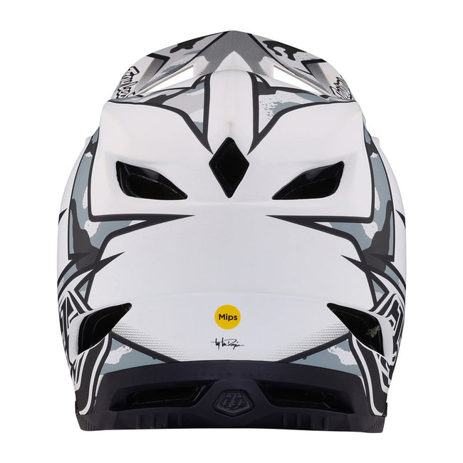 Troy Lee Designs D4 Composite BMX Race Helmet-Matrix Camo White - 4