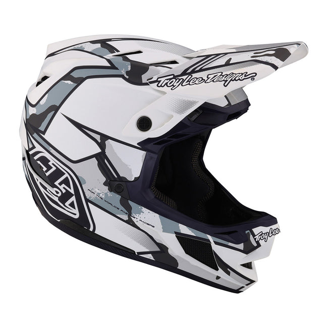 Troy Lee Designs D4 Composite BMX Race Helmet-Matrix Camo White - 7