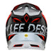 Troy Lee Designs D4 Composite BMX Race Helmet-Qualifier Silver/Red - 4